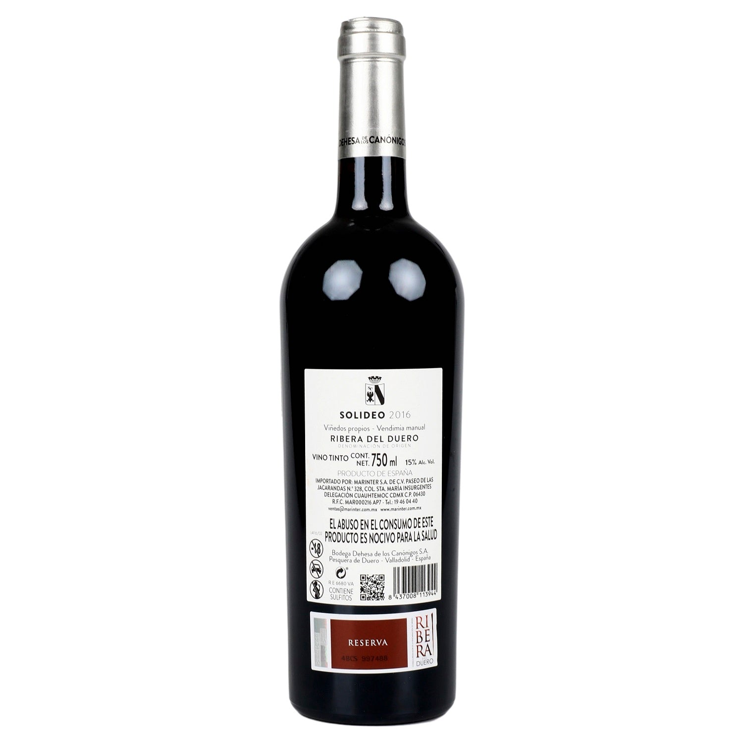 Vino Tinto Solideo 16 Reserva de 750 ml