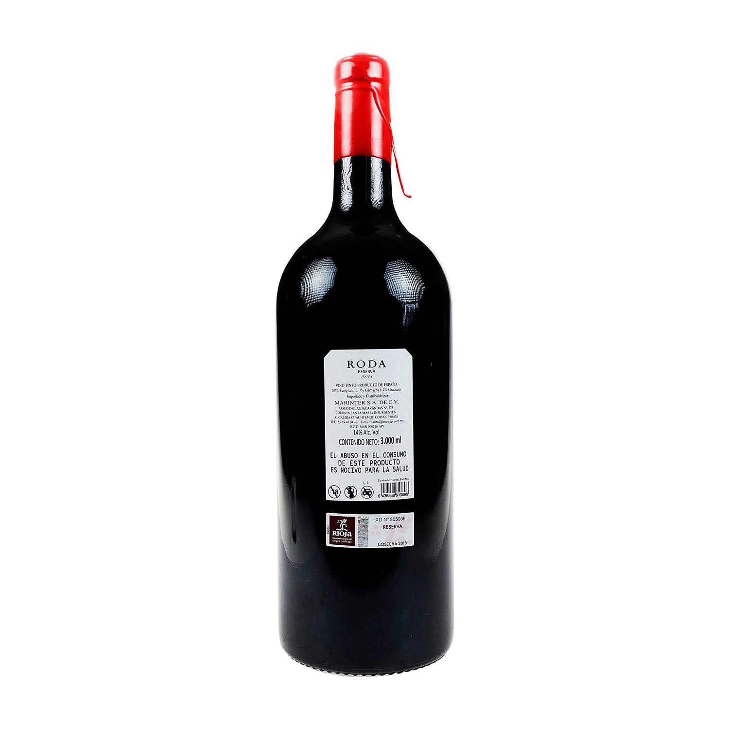 Vino Tinto Roda Reserva 18 de 3000 ml